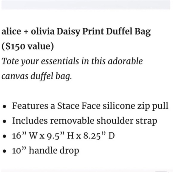 Daisy print duffle travel bag▪️ - Picture 8 of 16